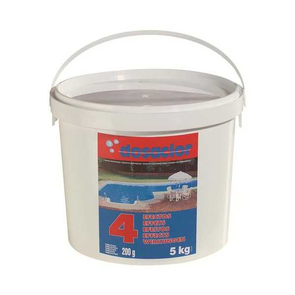 Cloro 4 Efectos Tab. 250 Grs. 5kg Dosaclor QUIMICAMP