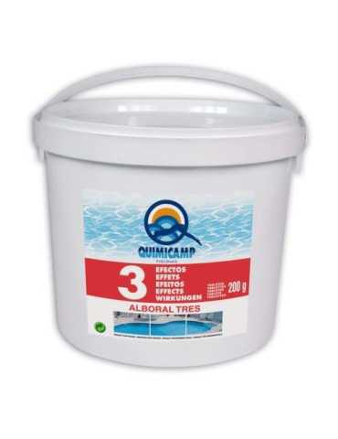 Alboral 3 Efectos Tabletas de 200g para Piscinas QUIMICAMP