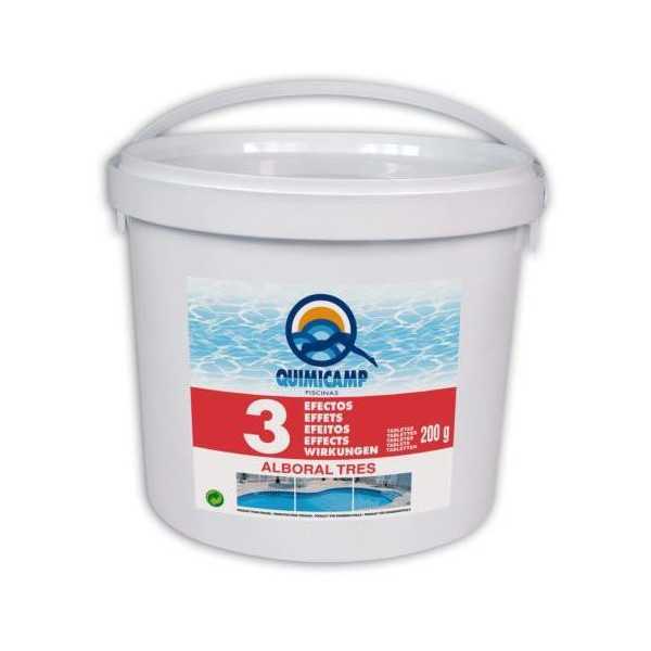 Alboral 3 Efectos Tabletas de 200g para Piscinas QUIMICAMP