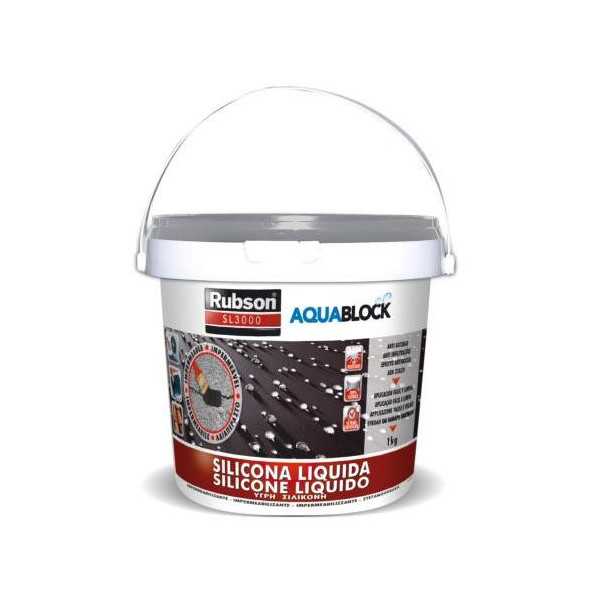 Silicona Liquida Sl 3000 1kg. Gris 1890693 RUBSON