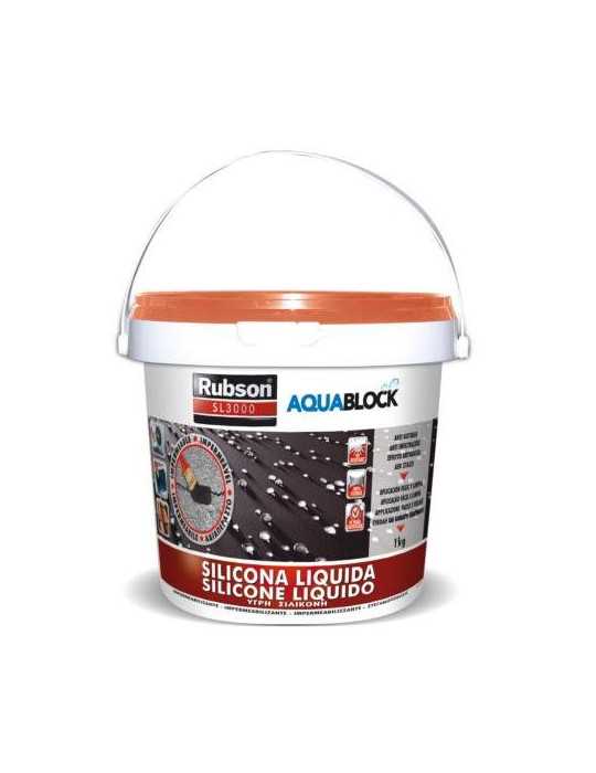 Silicona Liquida Sl 3000 1kg. Teja 1894877 RUBSON