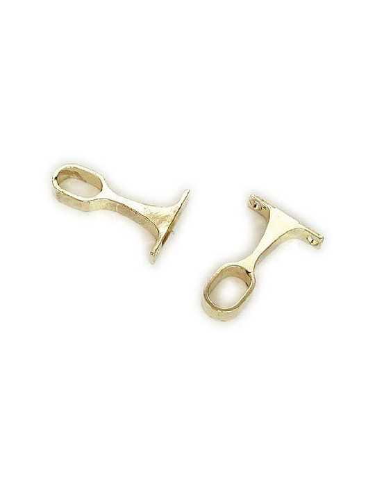 Soporte Central Tubo Oval Latonado (Caja 50) ASCANIO
