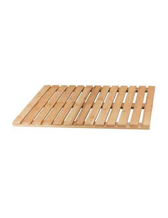 Rejilla para Ducha Rectangular Bambu 60x40cm WENKO