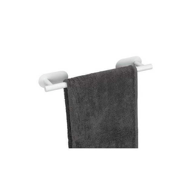Toallero Barra Acero Inox 40cm Turbo-Loc Blanco WENKO