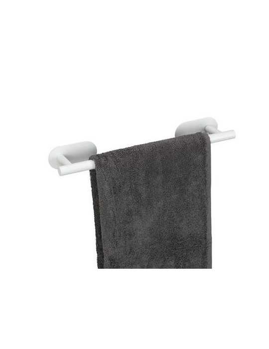 Toallero Barra Acero Inox 40cm Turbo-Loc Blanco WENKO