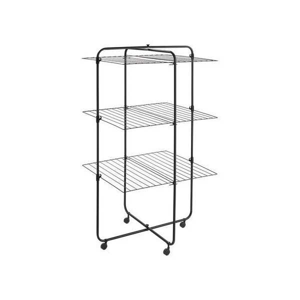 Tendedero Torre 3 Alturas Onyx 33m Negro METALTEX