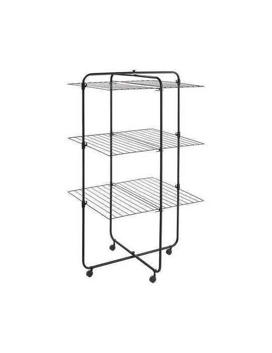 Tendedero Torre 3 Alturas Onyx 33m Negro METALTEX