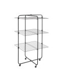 Tendedero Torre 3 Alturas Onyx 33m Negro METALTEX