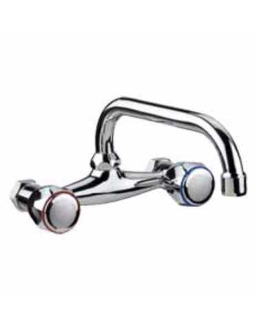 Batería de Fregadero 16 CM con Caño Horizontal de 22 CM MIRTAK