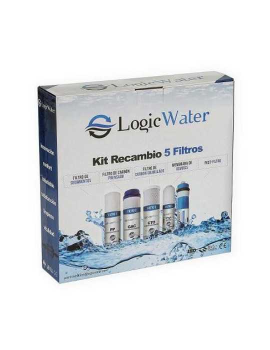 Pack 5 Filtros Osmosis Domestica LOGIC WATER