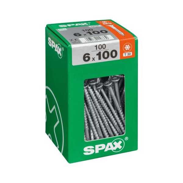 Tornillo con Pl Torx Wirox 6.0x100 con 100 Uds SPAX