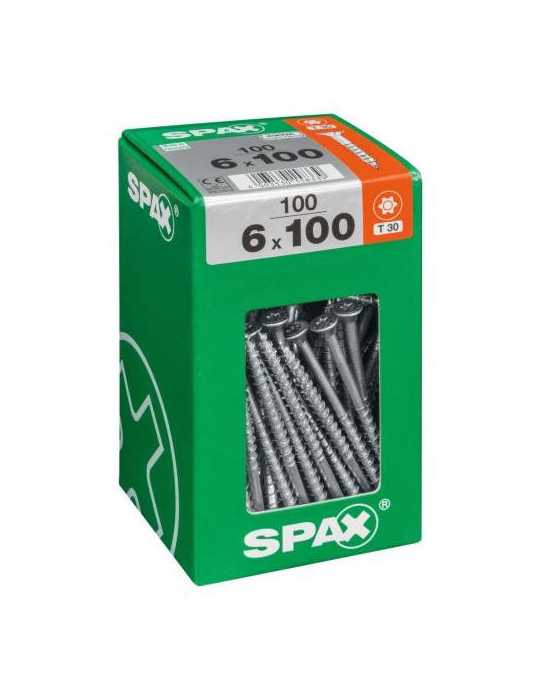 Tornillo con Pl Torx Wirox 6.0x100 con 100 Uds SPAX