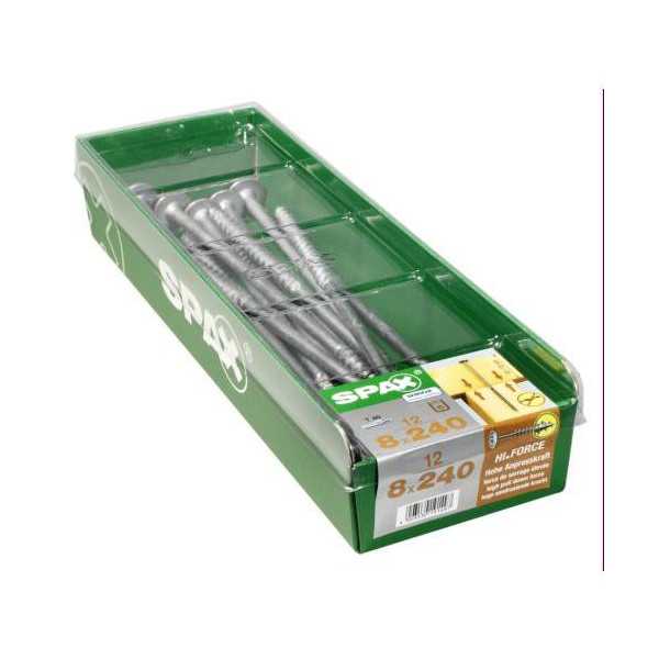 Torn. con Aran.Torx 8.0x240 Wirox con 12 Uds SPAX