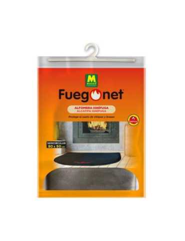 Alfombra Ignífuga Semicircular para Chimenea 50x80 CM MASSO