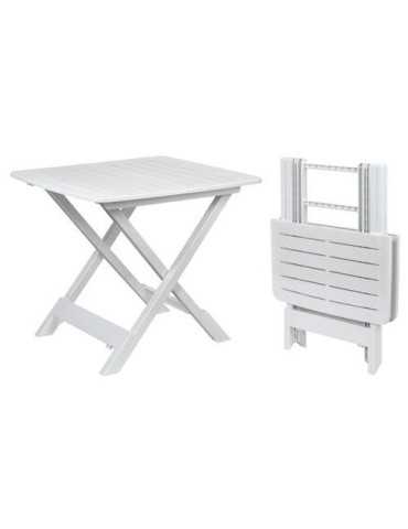 Mesa Plegable 80x72cm Blanca Tevere 042380010 KOOPMAN
