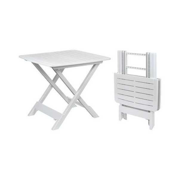 Mesa Plegable 80x72cm Blanca Tevere 042380010 KOOPMAN