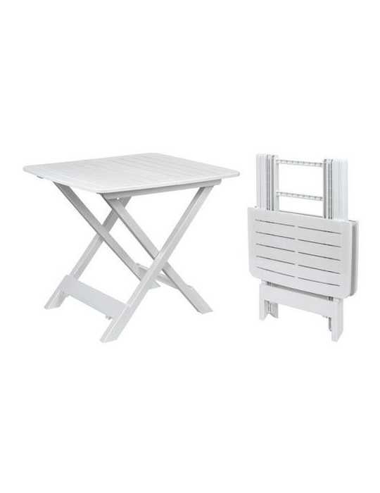 Mesa Plegable 80x72cm Blanca Tevere 042380010 KOOPMAN