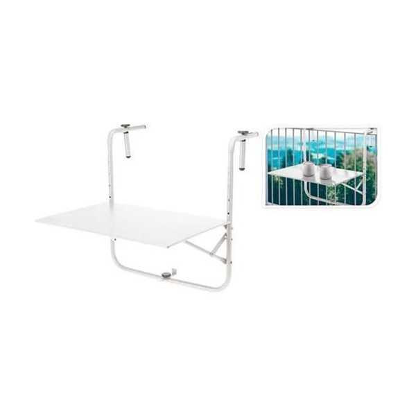 Mesita para Balcon Plegable Blanco X99000490 KOOPMAN