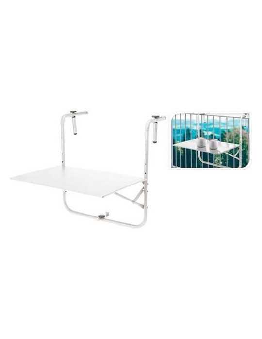 Mesita para Balcon Plegable Blanco X99000490 KOOPMAN
