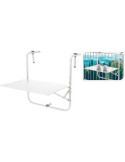 Mesita para Balcon Plegable Blanco X99000490 KOOPMAN