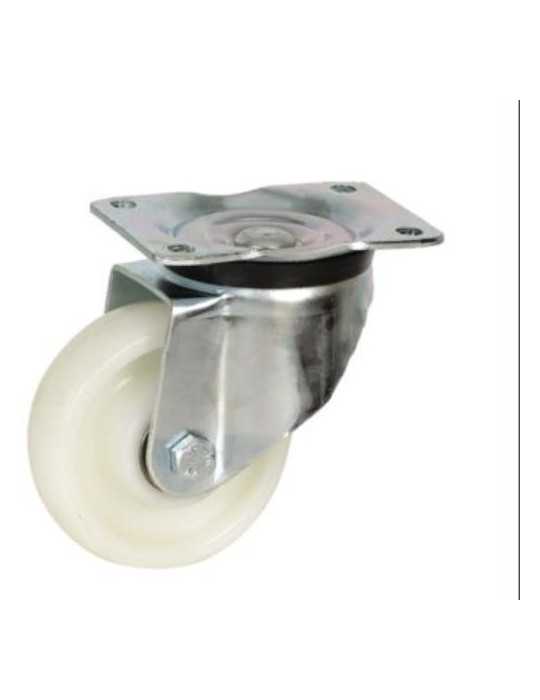 Rueda con Soporte Aro Nylon 160mm Placa 75354 ITEM