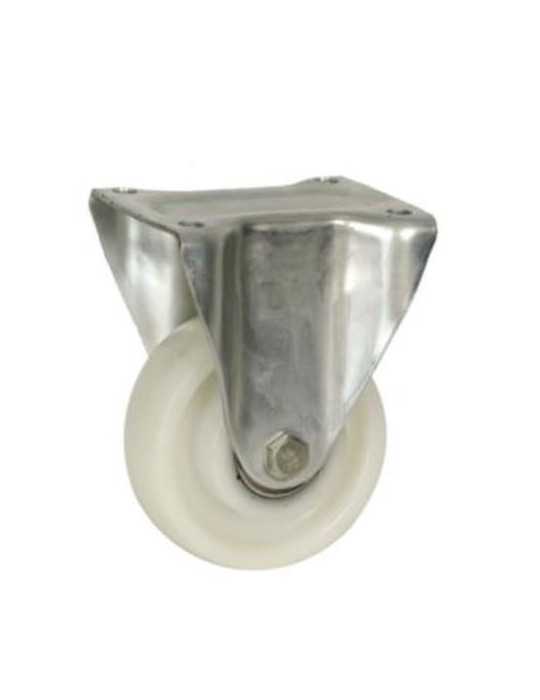 Rueda con Soporte Aro Nylon 200mm Fijo 75372 ITEM
