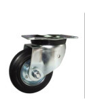 Rueda con Soporte Aro Goma/Chapa 200mm Placa 75494 ITEM