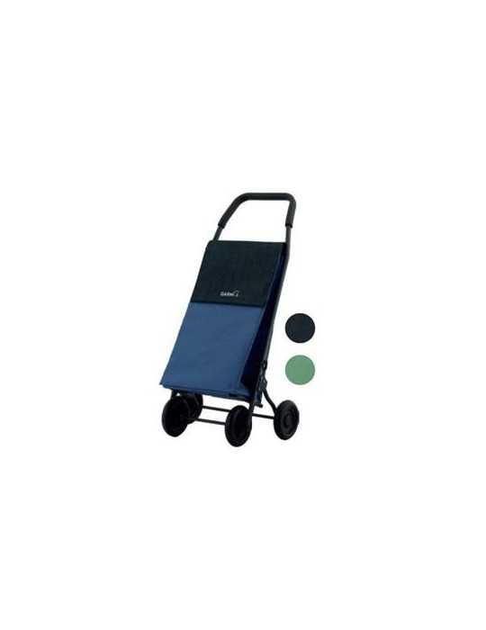 Carro Compra Cross 4r Denim Azul Negro 45l GARMOLL
