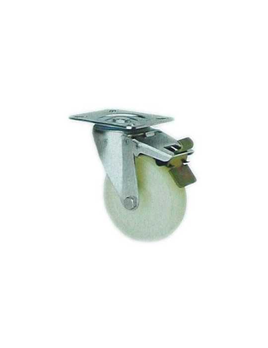Rueda Giratoria Nylon con Freno 125 mm. 2-1195 ALEX