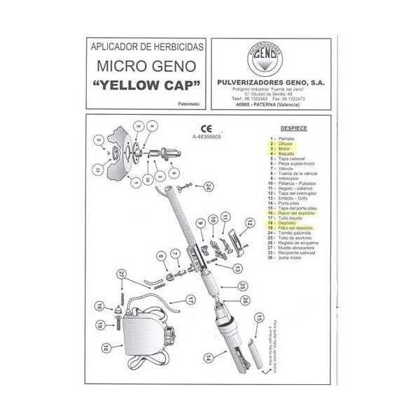 Cabezal con Motor con Difusor 304 LA VALL