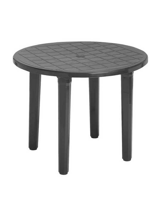 Mesa Redonda Antracita 90 cm. 4024ant GARDENLIFE