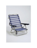 Silla Cama de Playa Plegable Aluminio y Fibreline Posiciones Alco C-56 607alf ALCO
