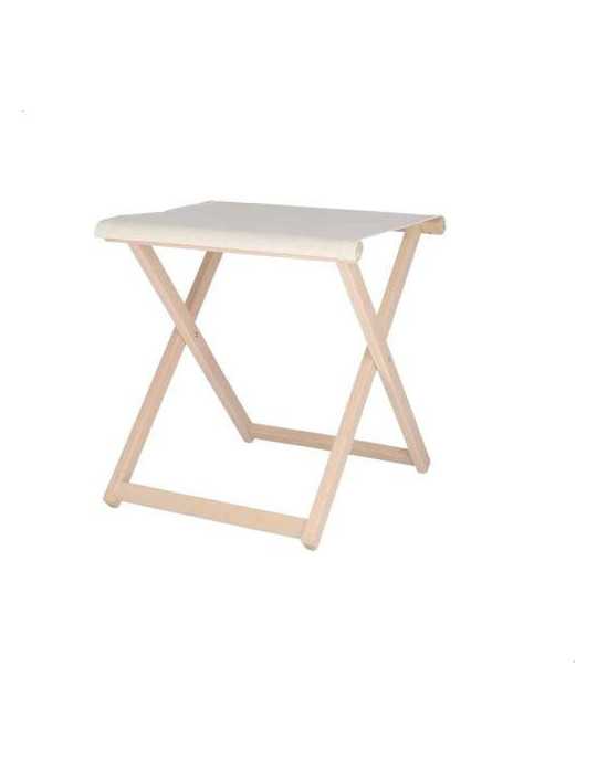 Taburete Director Sin Barniz con Lona Cruda 19202 ARANAZ