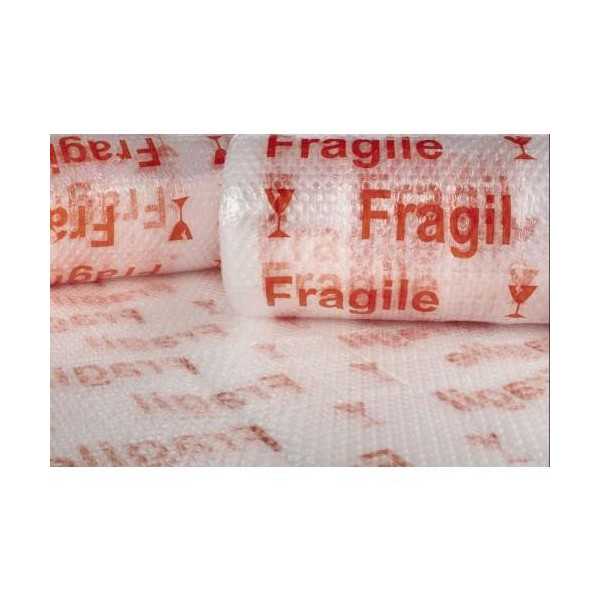 Plastico Burbuja 40gr/M2 Transp. "Fragil" 1.2x10m. FUN&GO