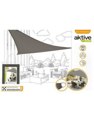 Toldo Sombreo Triangular Poliester 5x5x5m Antracit COLOR BABY