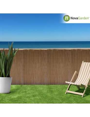 Cañizo Pvc Doble Cara 14mm 1x3m Premium Marron NOVARTIX