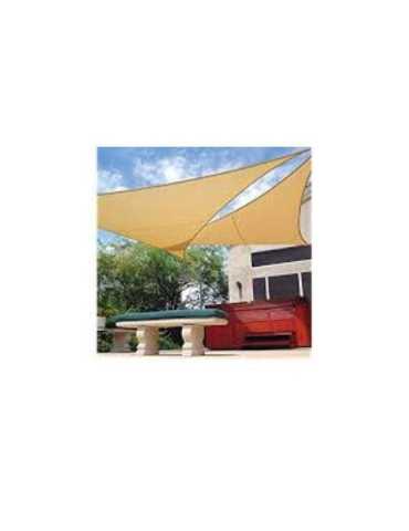 Kit Sombreo Poliester Triangular 3,6x3,6x3,6 Beige NOVARTIX