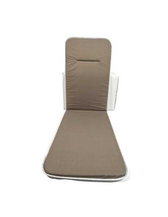 Cojin Action Tumbona 185x55x2,5 Taupe 986748 FABOTEX
