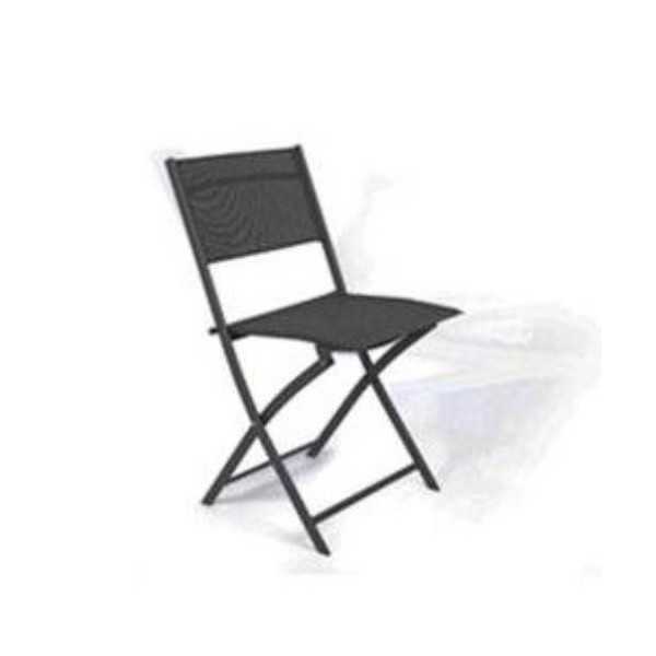 Silla Plegable Elea Gris Oscuro Tex/Acero SIMON