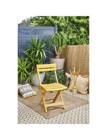 Silla Miami Plegable Amarillo Indien GROSFILLEX