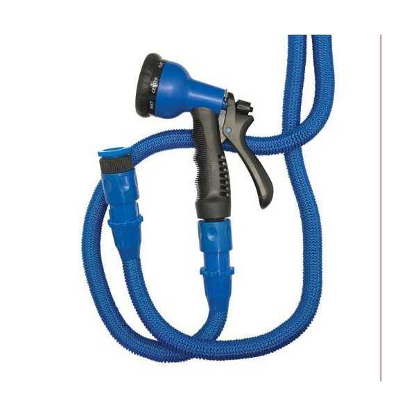 Manguera Extensible 15m. 12mm. 8 Bares Azul PRO AQUACENTER