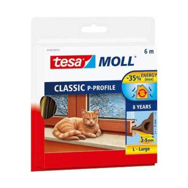 Burlete de Tubo P 25M x 9 MM Blanco 5391 TESAMOLL