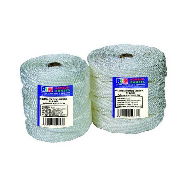 Cuerda Trenzada PP. Tr8 5 mm. Bco.200 M. ROMBULL
