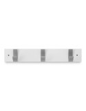 Colgador Haya 3 Ganchos Acero/Blanco 3703-2 INOFIX