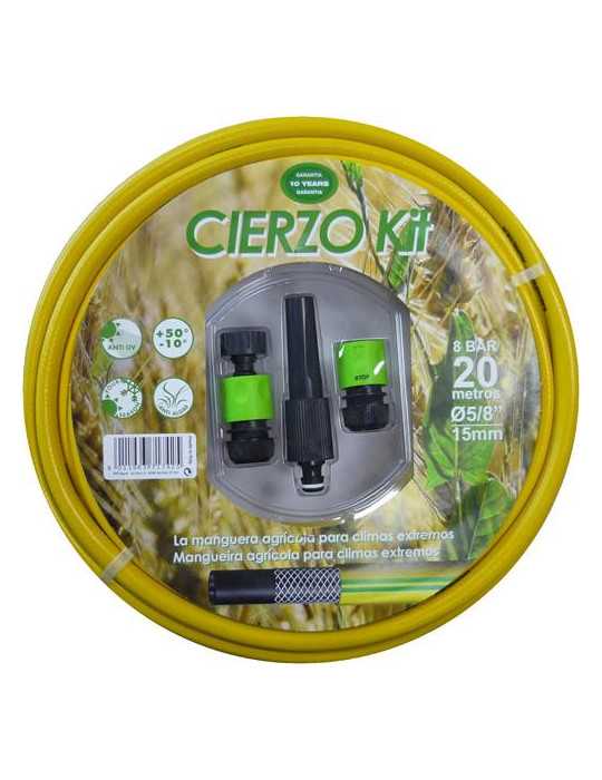 Kit Manguera Cierzo Agricola 19mm X 20m 3 Capas FITT