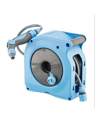 Mini Enrollador Manual Aquacom con 10m. Azul FITT