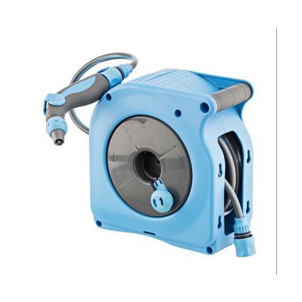 Mini Enrollador Manual Aquacom con 10m. Azul FITT