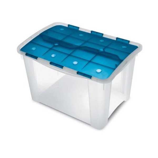 Caja Ordenacion Home Box 60 L. Trans. Azul 1001575 JOBGAR
