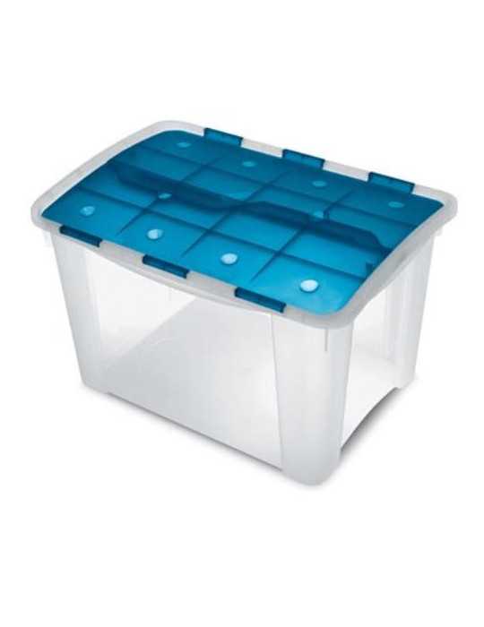 Caja Ordenacion Home Box 60 L. Trans. Azul 1001575 JOBGAR