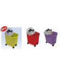 Cubo con Ruedas+Escurridor Autom. 14 L.33611 Lila RAYEN